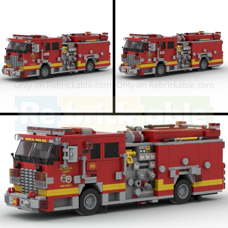 Lego 2006 KME Predator Severe Fire Engine LACoFD