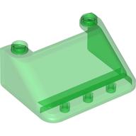 Lego Windscreen 3 x 4 x 1 1/3 Large Glass Surface / Trans-Green