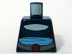 Lego Torso SW Medium Blue Waist Sash Pattern (Asajj Ventress) / Dark Blue