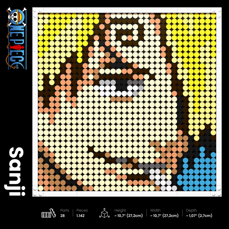 Lego MOC - [LEGO Art] One Piece // Sanji
