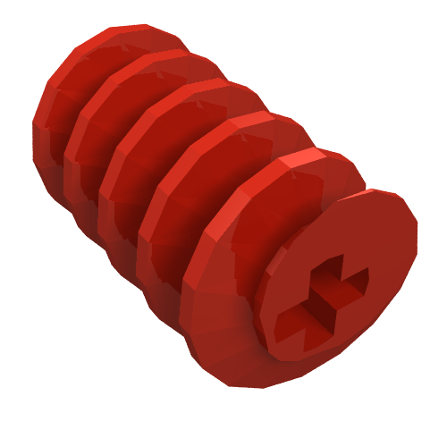 Lego Technic Worm Gear / Red