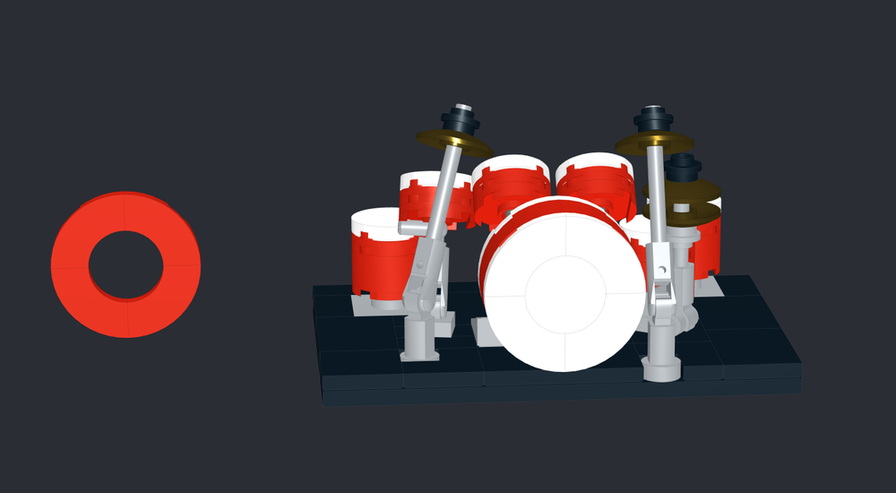 Lego Drumset For Animal