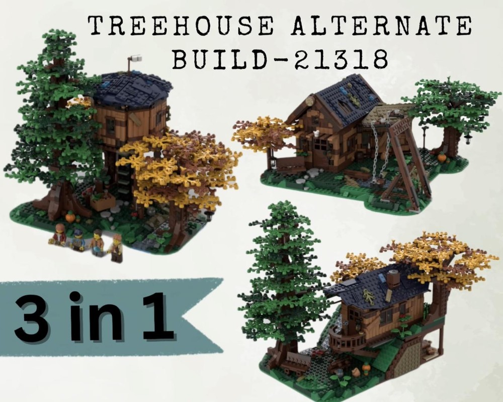 Lego 21318 Tree House Alternative Build / Treehouse 3 in 1 - Paket 21318