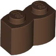 Lego Brick Special 1 x 2 Palisade [aka Log] / Brown