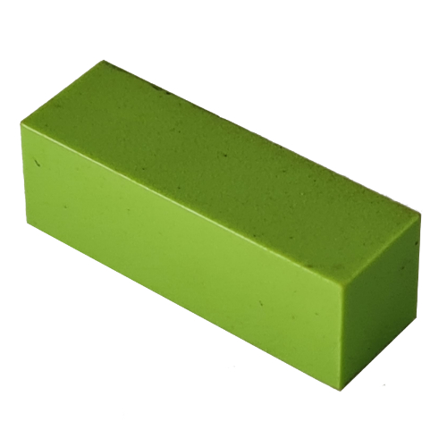 Lego Modulex Tile 1 x 3 with Internal Support / Modulex Pastel Green