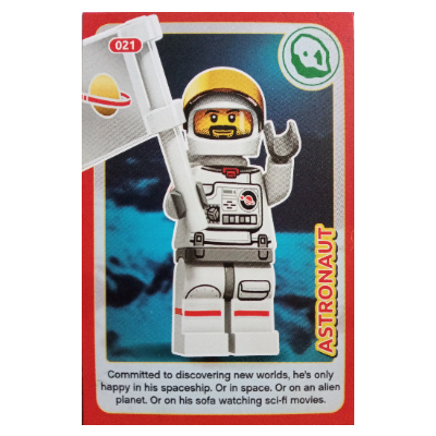 Lego Trading Card, Create the World Incredible Inventions - Astronaut