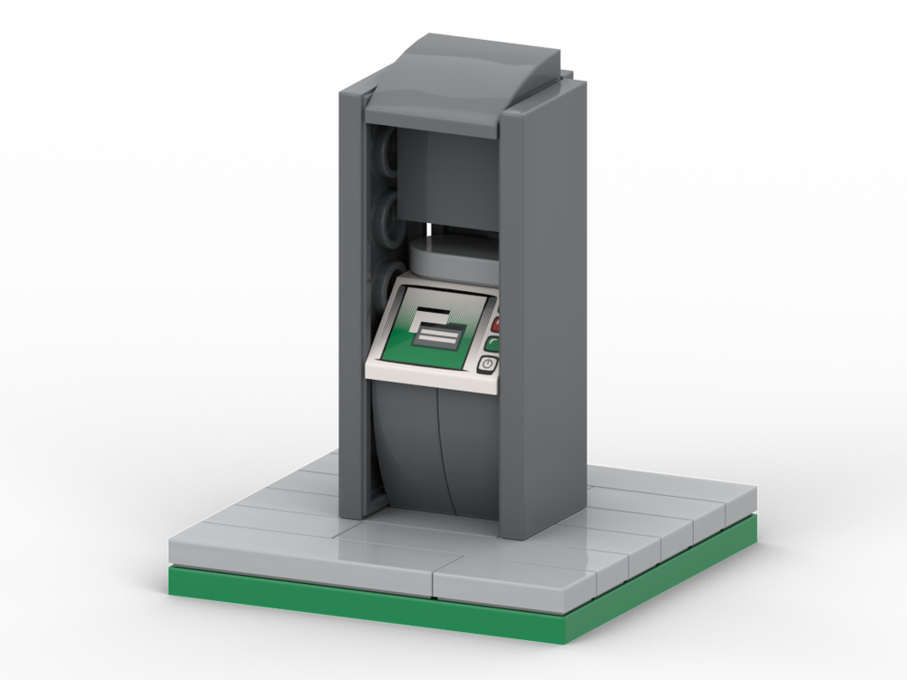 Lego Modular City ATM machine