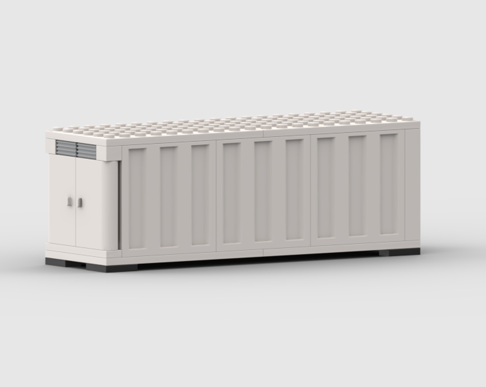 Lego Refrigerated Long container for Harbour train