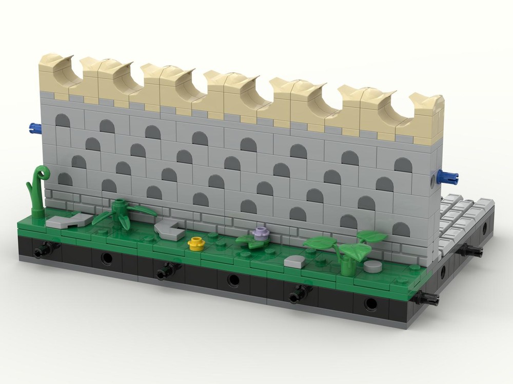 Lego Modular castle wall - Study No. 1