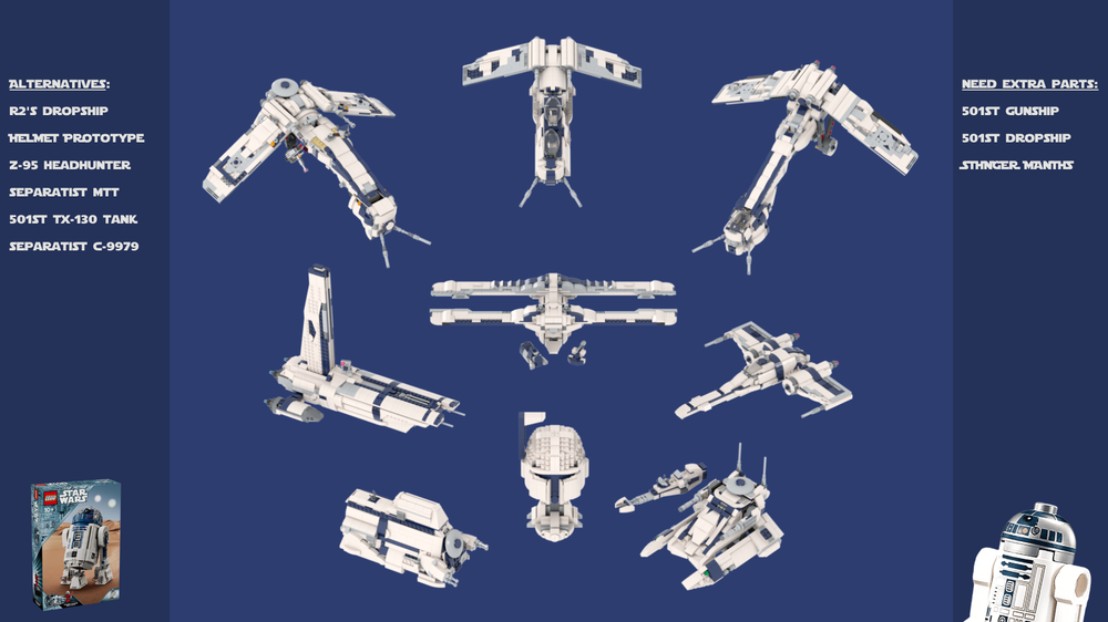 Lego 75379 Alternatives and Modifications bundle (9-in-1)