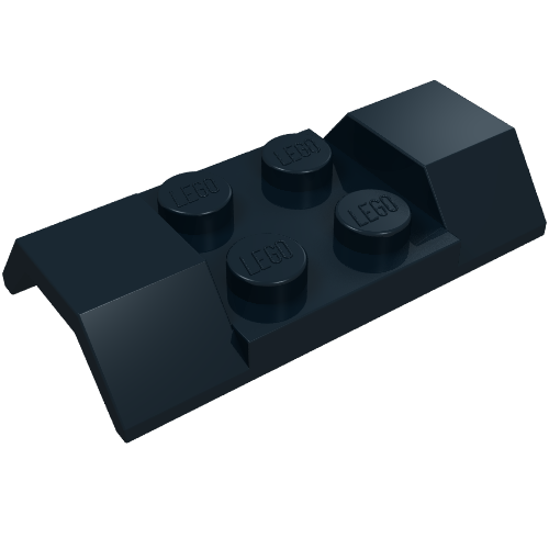 Lego Wheel Arch, Mudguard 2 x 4 [Smooth] / Black