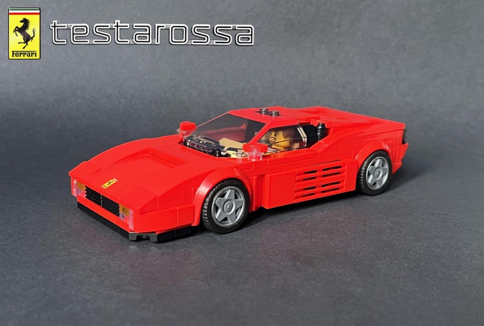 Lego Ferrrari Testa Rossa - Speed Champions 8 Studs wide
