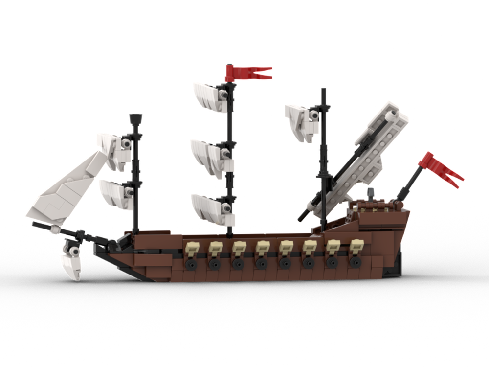 Lego Mini Sailship brown