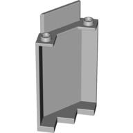 Lego Panel 3 x 3 x 6 Corner Wall without Bottom Indentations / Light Bluish Gray