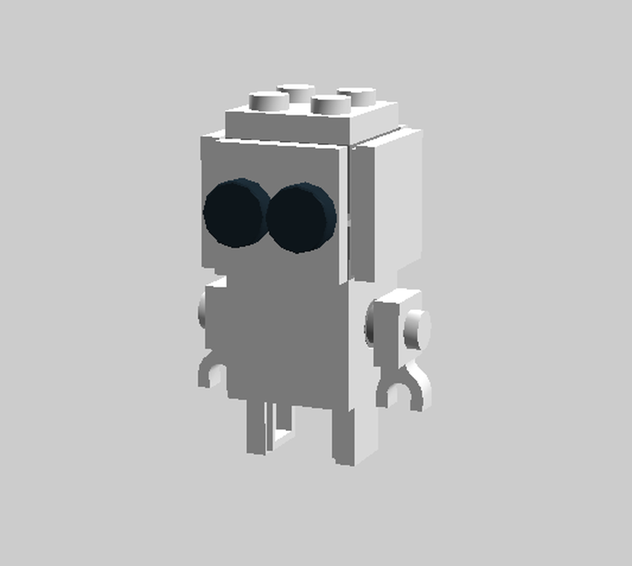 Lego 2x2 BrickHeadz Template
