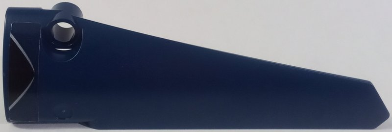 Lego Technic, Panel Fairing # 5 Long Smooth, Side A with Black Window Corner with Silver Frame Pattern (Sticker) - Set 42154
