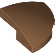 Lego Brick Round Corner, Curved 2 x 2 x 2/3 Quarter Circle / Medium Nougat