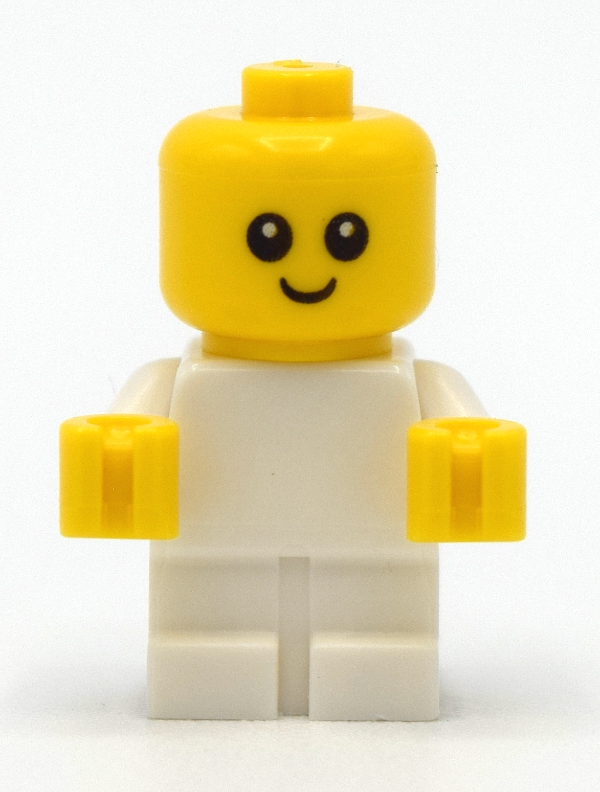 Lego Baby, White Body - Head with neck