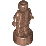 Lego Minifig Trophy Statuette / Metallic Copper