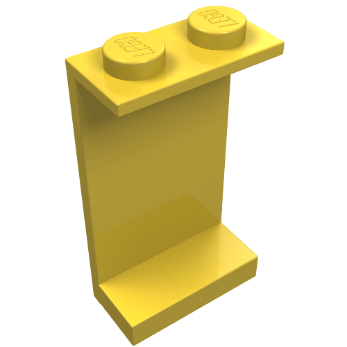Lego Panel 1 x 2 x 3 - Solid Studs / Yellow
