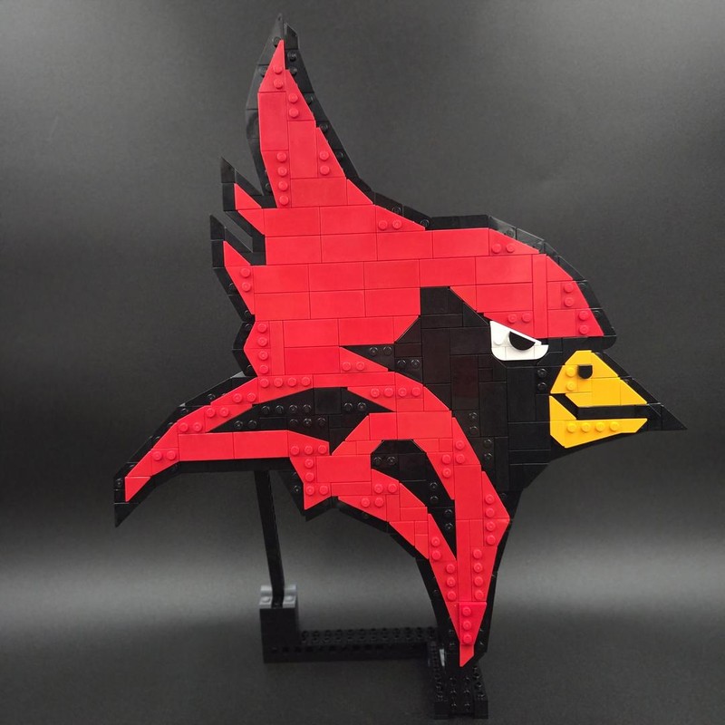 Lego St John Fisher University Cardinal Logo