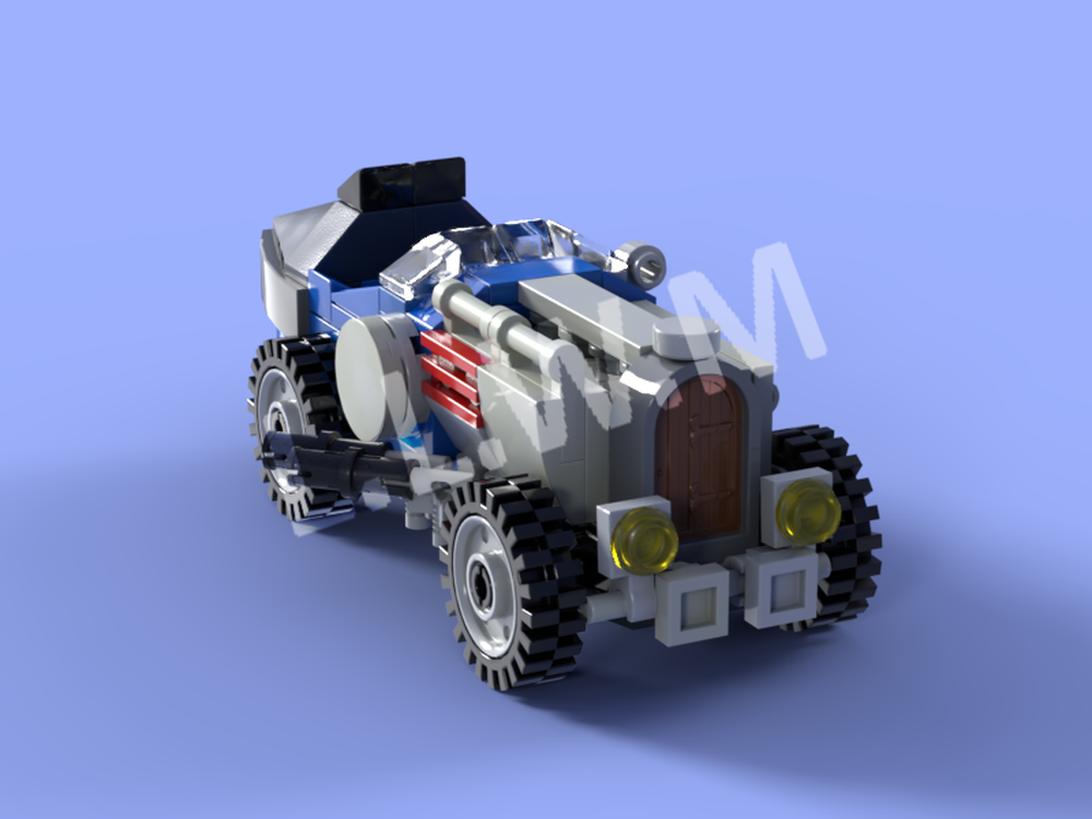 Lego FIRST RACE CAR 4 PISTON RACE BLUE