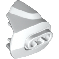 Lego Large Figure Limb Cover, Size 3, Armor with Ball Joint Socket / White