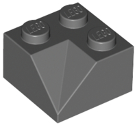 Lego Slope 45 2 x 2 Double Concave / Dark Bluish Gray