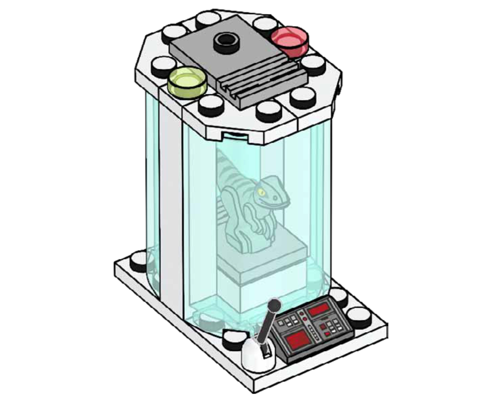 Lego Baby Raptor with Incubator