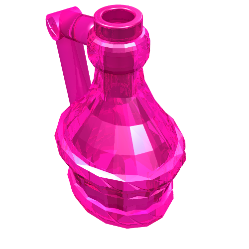 Lego Equipment Flask with Handle / Trans-Dark Pink