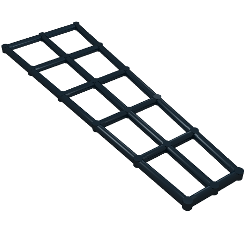 Lego Boat, Mast Rigging Short 16 x 5 / Black