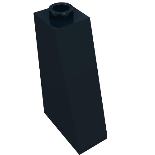 Lego Brick Sloped 75° 2 x 1 x 3 with Open Stud / Black