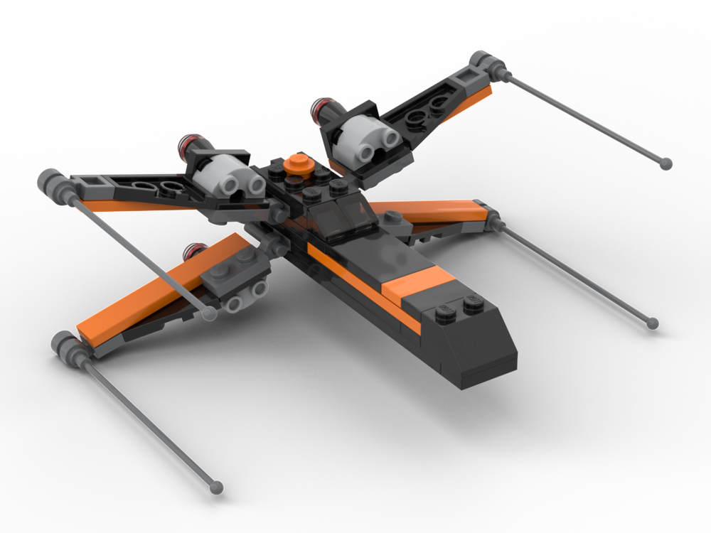 Lego Poe's X-Wing (small build with simple parts) - Star Wars