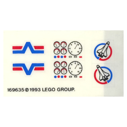 Lego Sticker Sheet for Set 6614-1 / [No Color/Any Color]