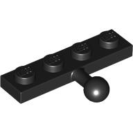 Lego Plate Special 1 x 4 with Towball / Black