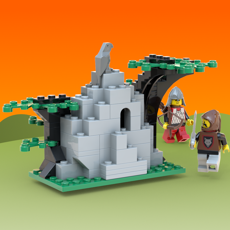 Lego Gray Wolf Hideout