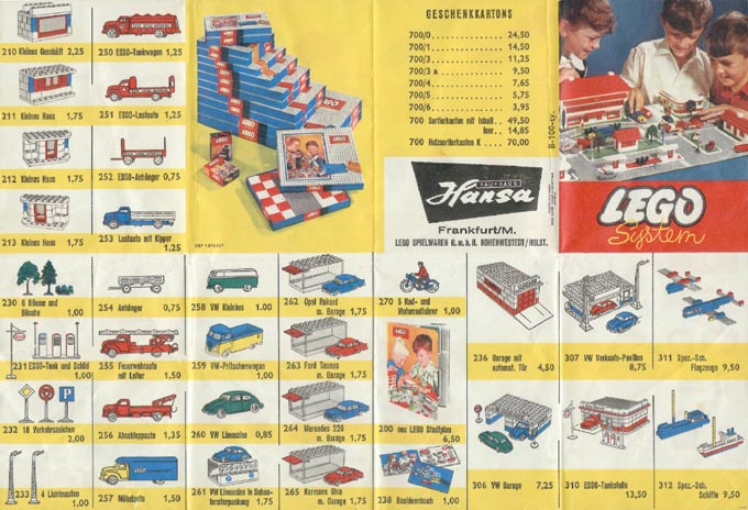 Lego 1962 German - Early Issue (B-100-ty)