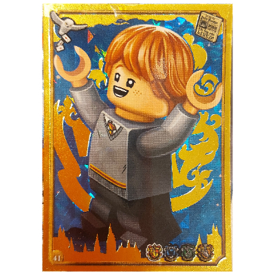 Lego Trading Card, Harry Potter, Gold Card - Ron Weasley