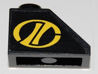 Lego Slope 45 2 x 1 with Helicopter Logo Right Pattern (Sticker) - Set 8485