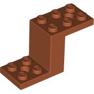 Lego Bracket 5 x 2 x 2 1/3 with Holes, Inside Stud Holder / Dark Orange