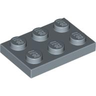 Lego Plate 2 x 3 / Sand Blue