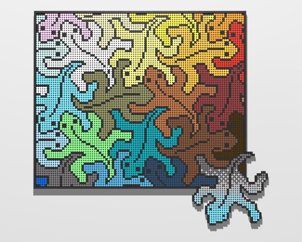Lego Rep Tile a humble tribute to M. C. Escher