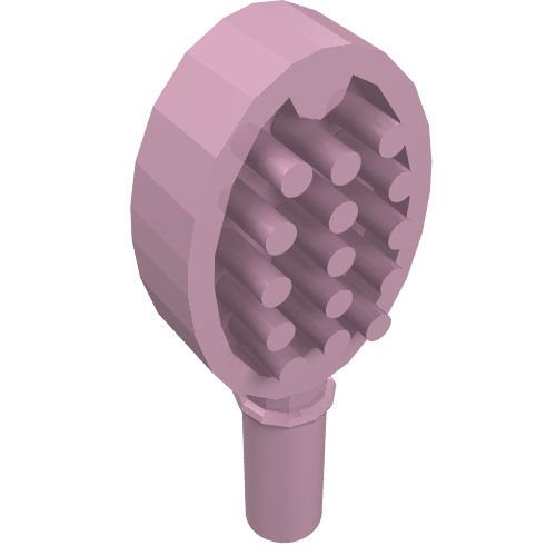 Lego Equipment Hairbrush with Heart on Reverse [Hair Accessory] / Bright Pink