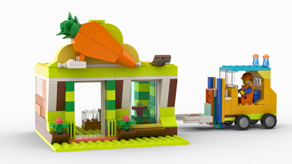 Lego 11038 Grocery store and forklift