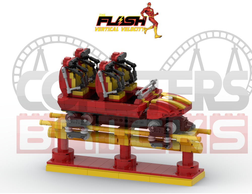 Lego THE FLASH : Vertical Velocity - Six Flags Great Adventure