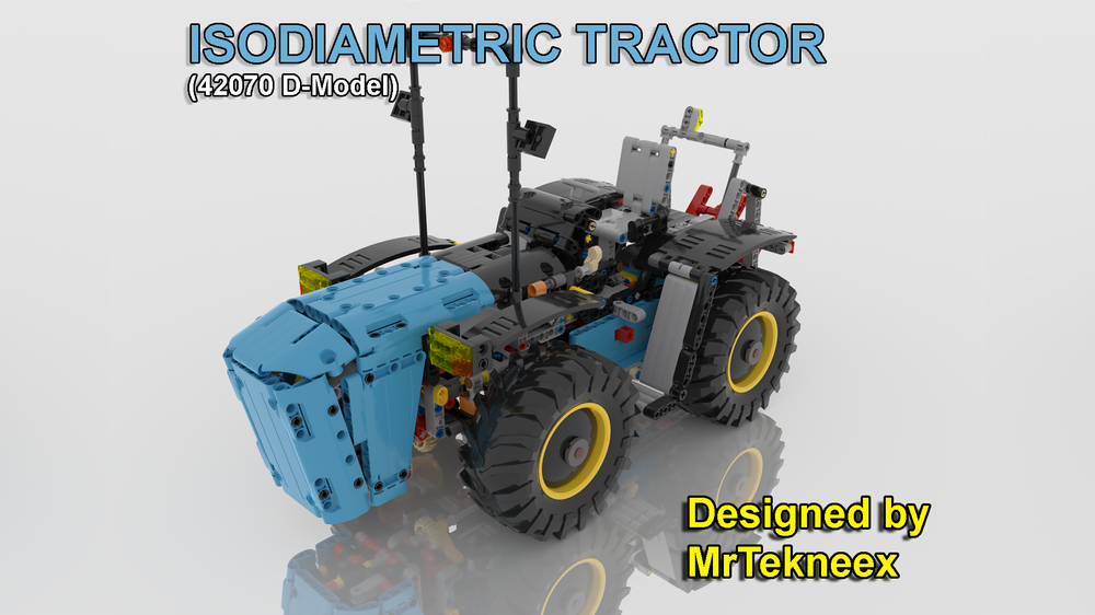 Lego Isodiametric Tractor (42070 D-Model)