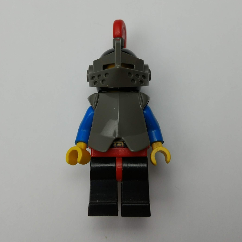 Lego Knight (Breastplate on Red) - Black Legs, Red Plume