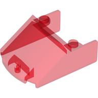 Lego Windscreen 5 x 4 x 1 1/3 / Trans-Red