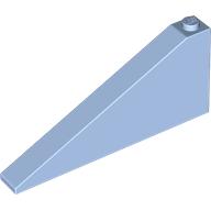 Lego Brick Sloped 25° 1 x 8 x 3 / Bright Light Blue