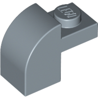 Lego Brick Curved 1 x 2 x 1 1/3 with Curved Top / Sand Blue